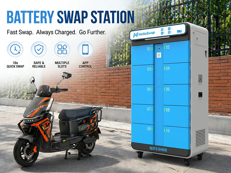 battery swap stations for two-wheelers